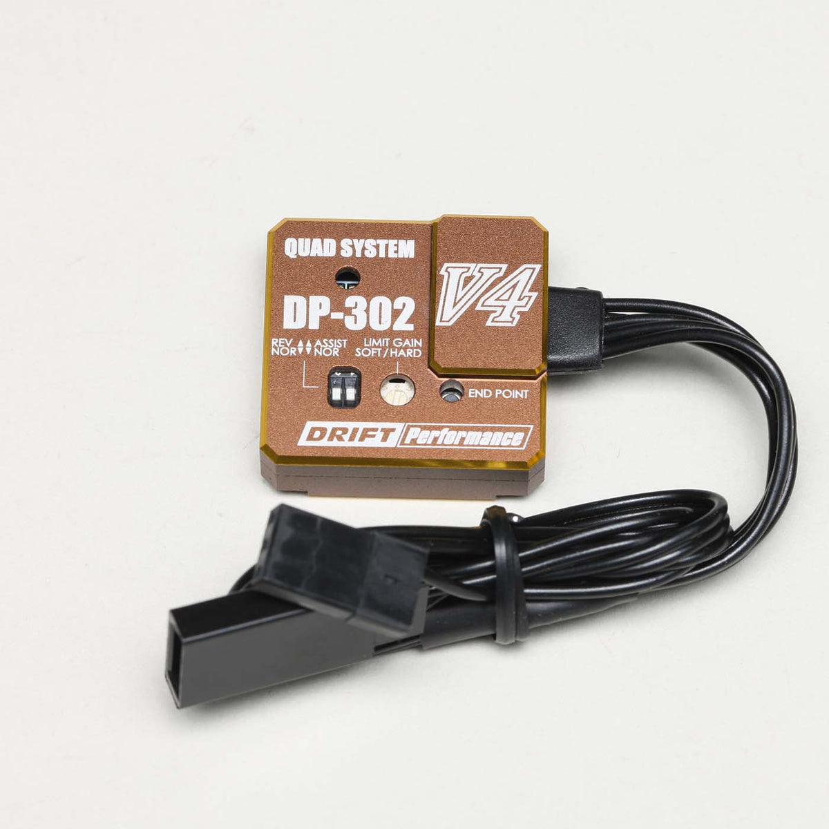 ドリフトパフォーマー ステアリングジャイロ DP-302V4(ブロンズ)
