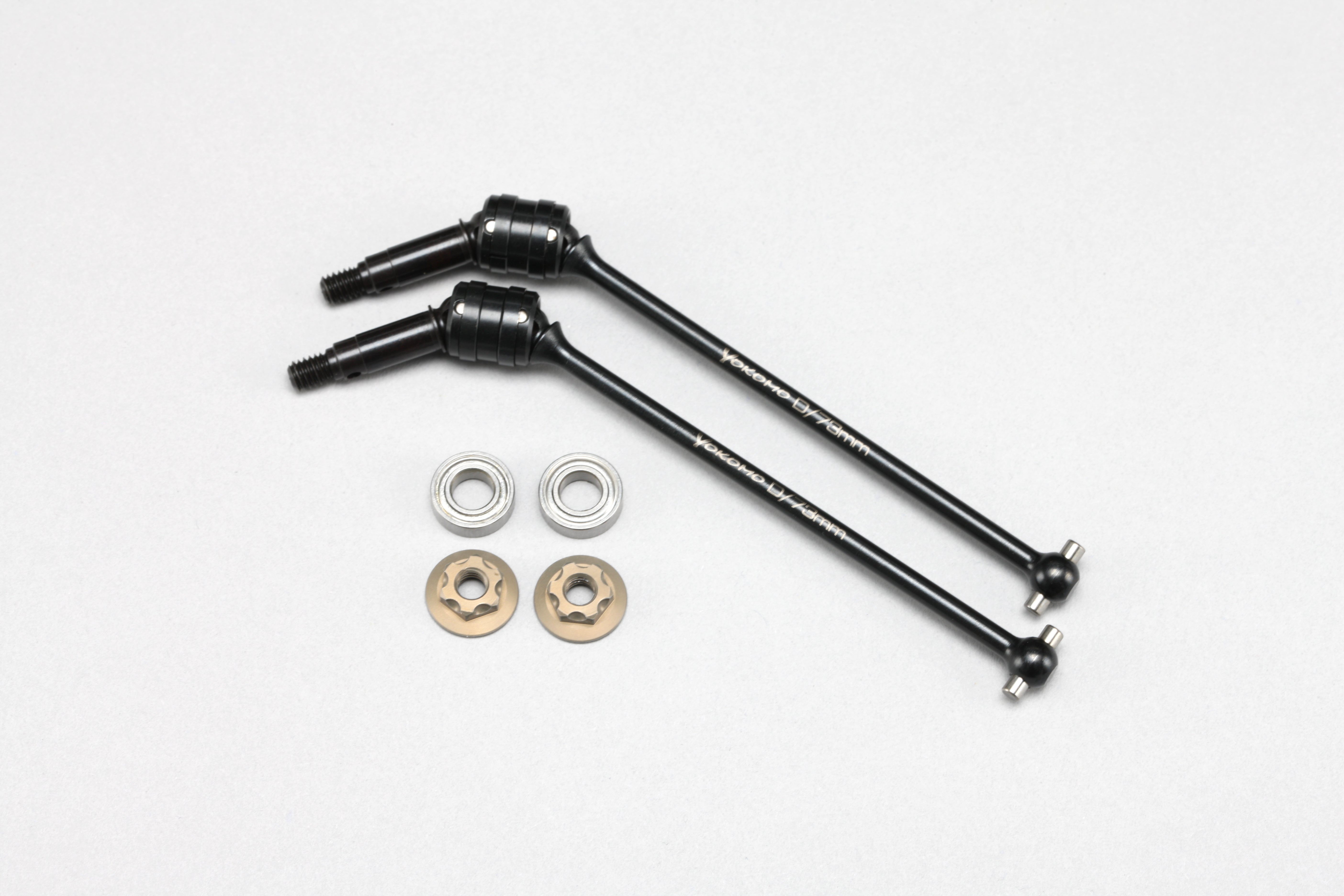 YOKOMO ヨコモ オプションパーツセット ギヤデフ ユニバーサルシャフト MO1.0/2.0用 フロント ダブルジョイント ユニバーサルシャフト｜YOKOMO