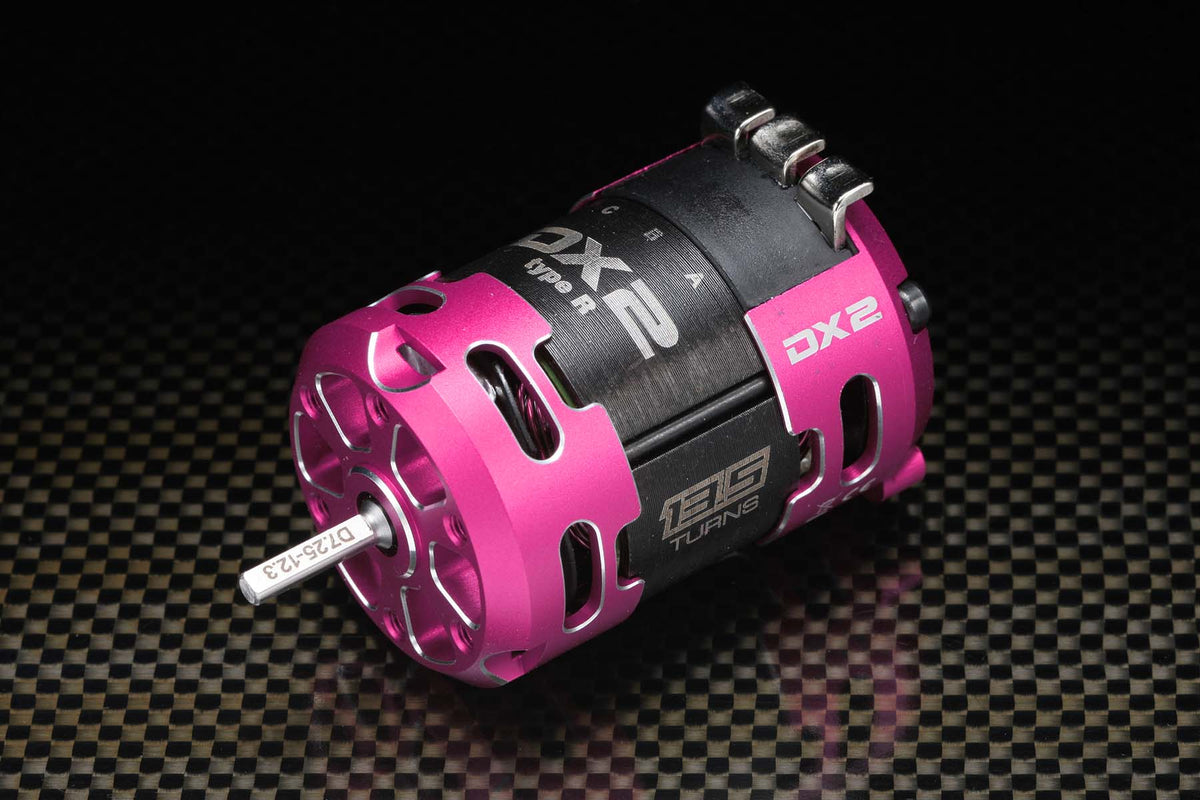 レーシングパフォーマー DX2 Type-R ブラシレスモーター 13.5T (12.3×7.25×24ｍｍ）Pink Version