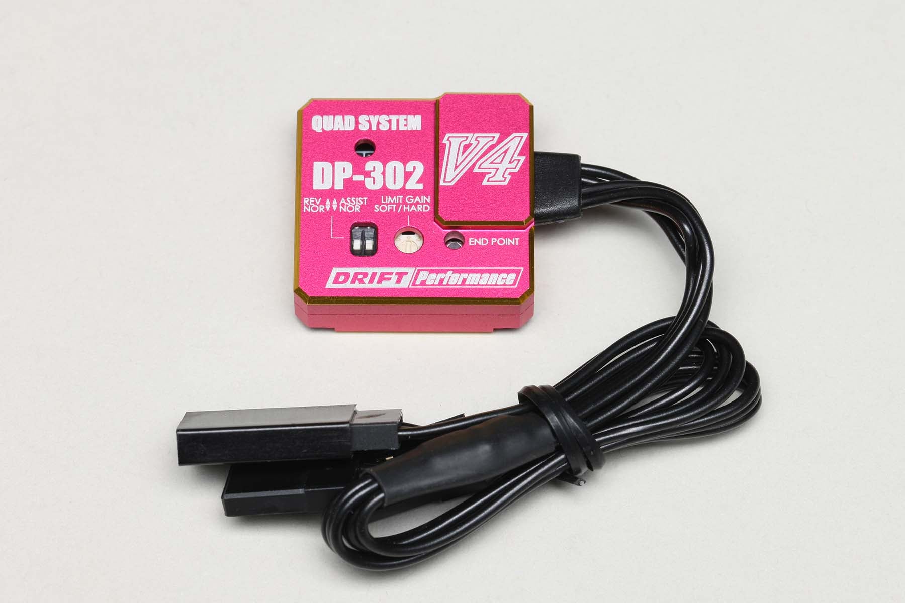 ヨコモ (YOKOMO) EPアジャスト付STジャイロ赤 DPP-302V4RB ドリフトパフォーマー ステアリングジャイロ DP-302V4(ピンク)｜YOKOMO