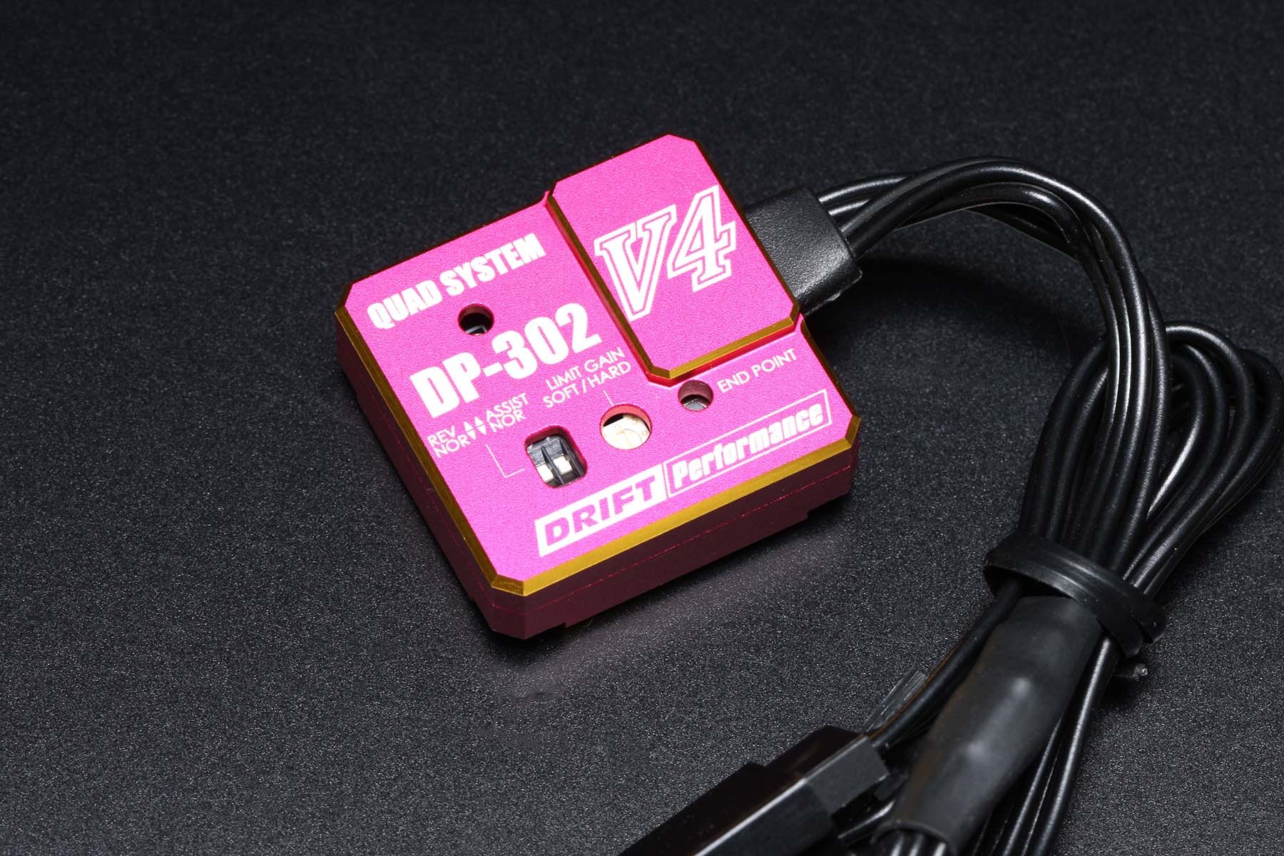 ドリフトパフォーマー ステアリングジャイロ DP-302V4(ピンク)｜YOKOMO