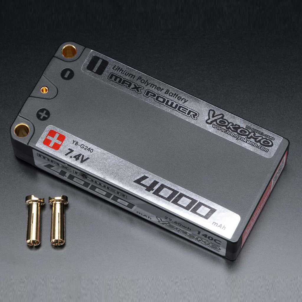 ヨコモ MAX POWER ショートサイズ Li-po 4000mAh/7.4v 140C バッテリー