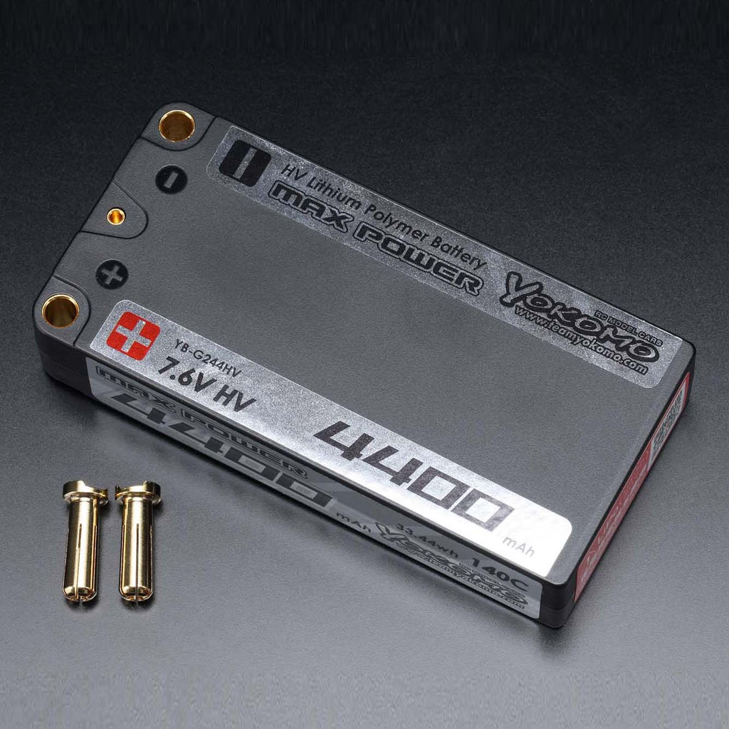 ヨコモ MAX POWER ショートサイズ HV Li-po 4400mAh/7.6v 140C バッテリー