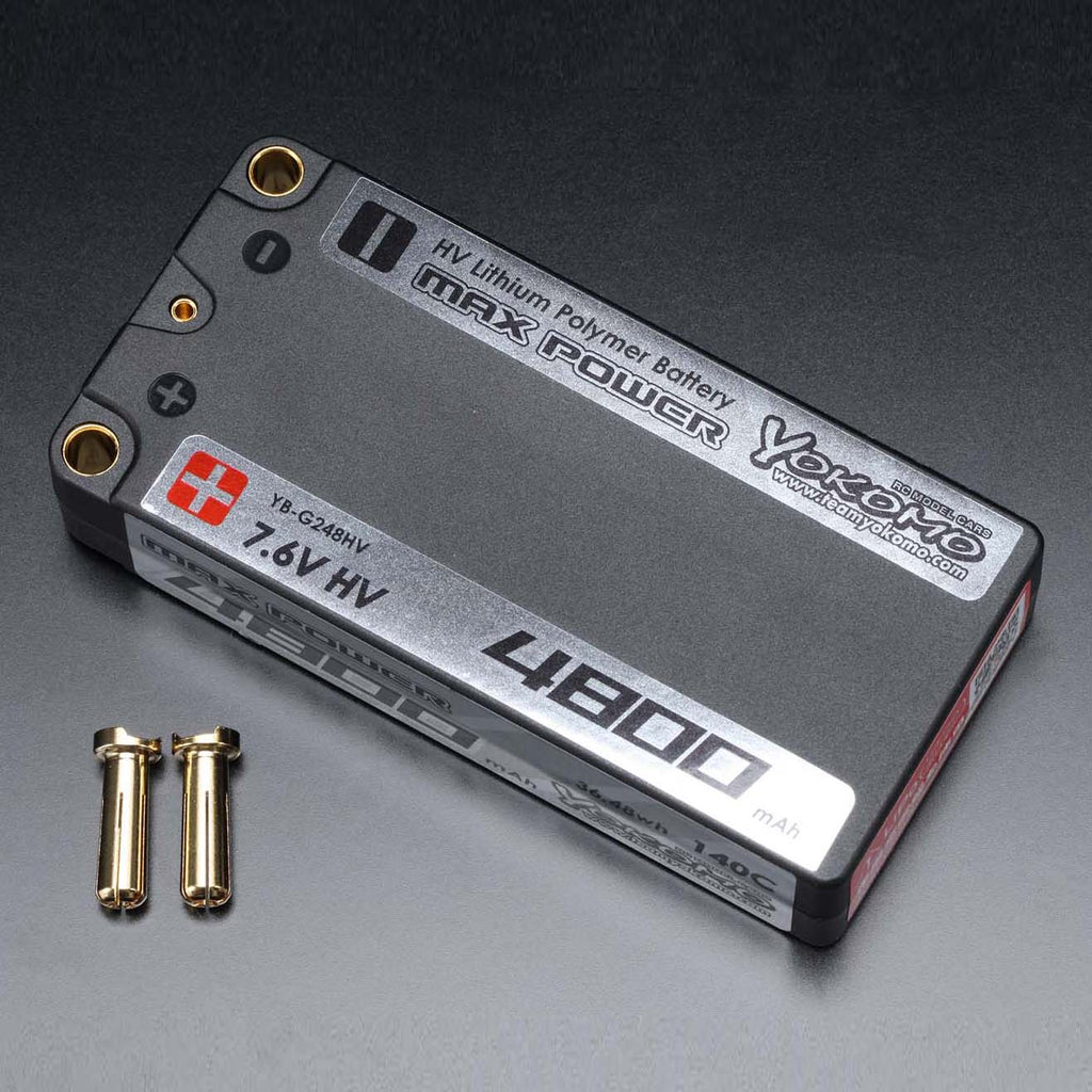 ヨコモ MAX POWER ショートサイズ HV Li-po 4800mAh/7.6v 140C バッテリー