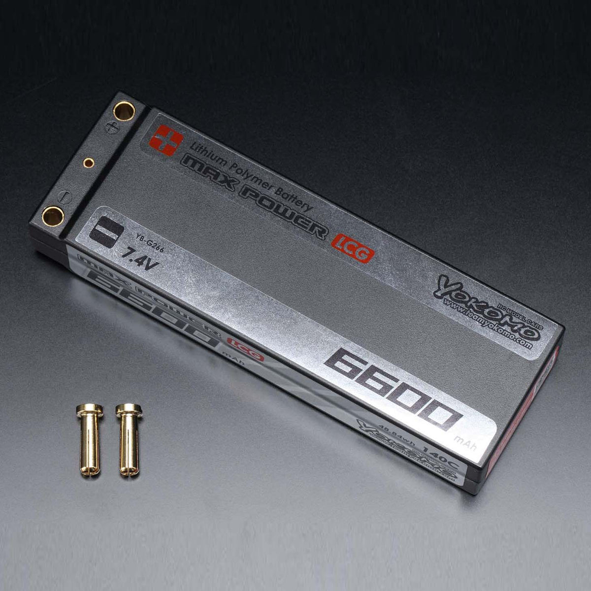 ヨコモ MAX POWER スタンダード LCG Li-po 6600mAh/7.4v 140C バッテリー