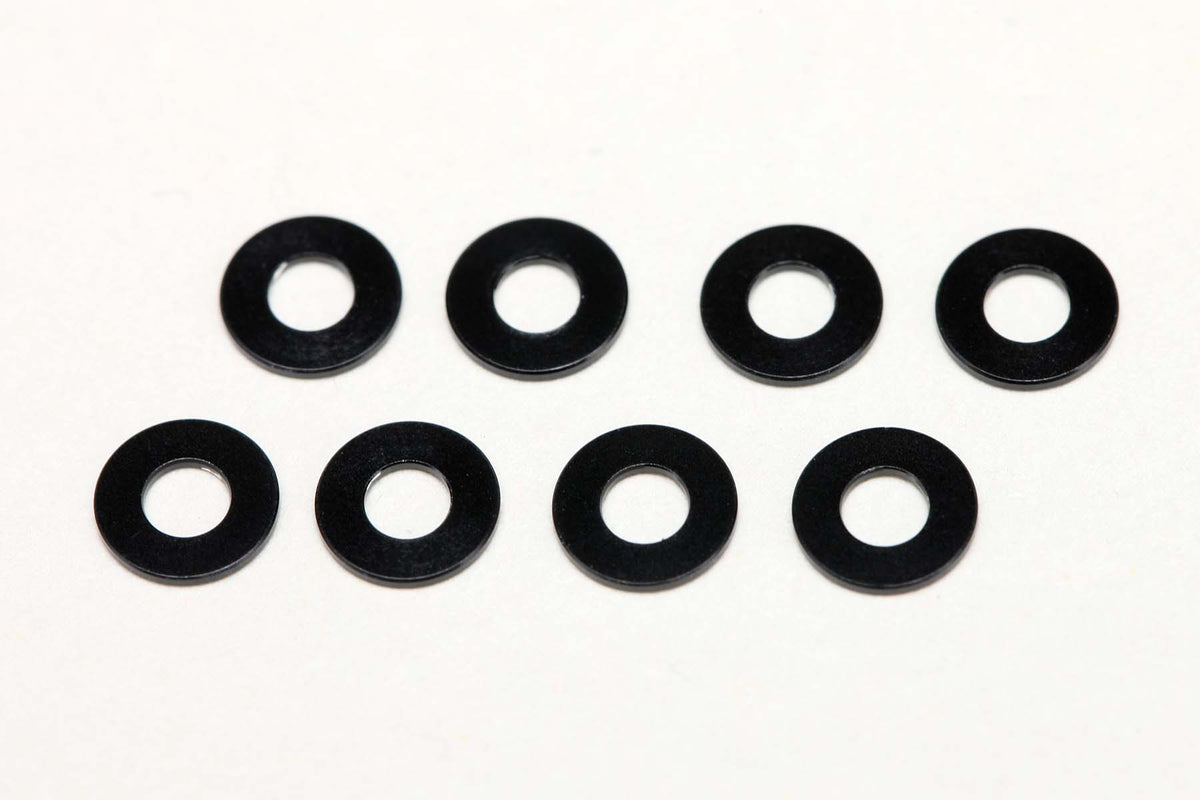 アルミ製 φ2.5xφ5x0.5mm スペーサー