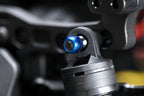 アルミ製 3mm ナイロンロックナット ブルー (4個入)