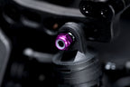 アルミ製 3mm ナイロンロックナット パープル (4個入)